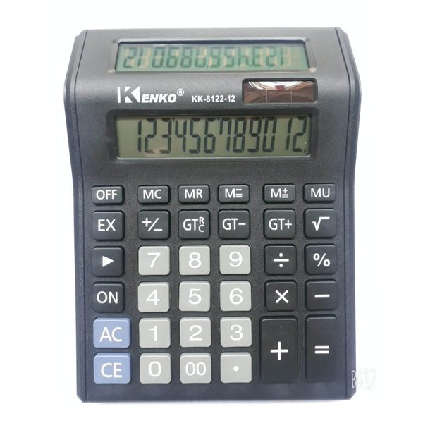 

KALKULATOR KENKO CT 8122 - 2 LAYAR - 12 DIGIT - KALKULATOR UKURAN BESAR
