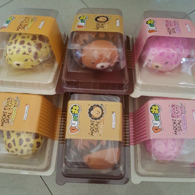 Squishy mochi seals jumbo puni maru - leopard lion