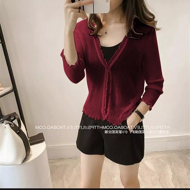 baju rajut wanita blouse JULI   baju rajut wanita pendek  baju rajut wanita murah