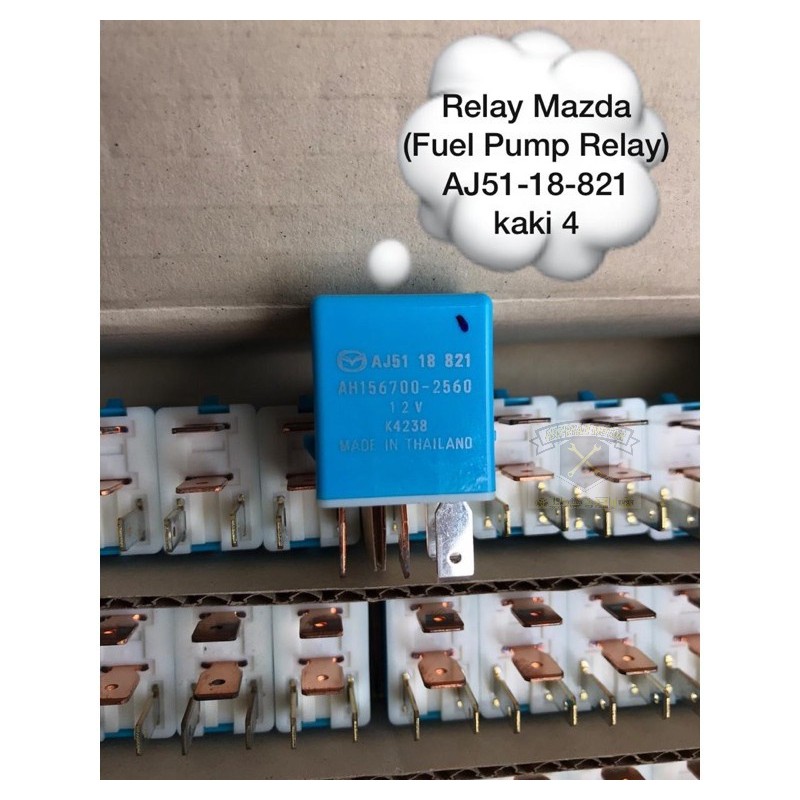Relay biru Mazda 12V - kaki 4