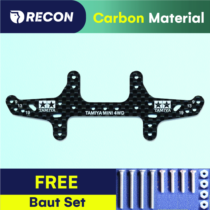 Bemper REP Tamiya STO Multi Roller Setting Stay HG Carbon Rear 95260