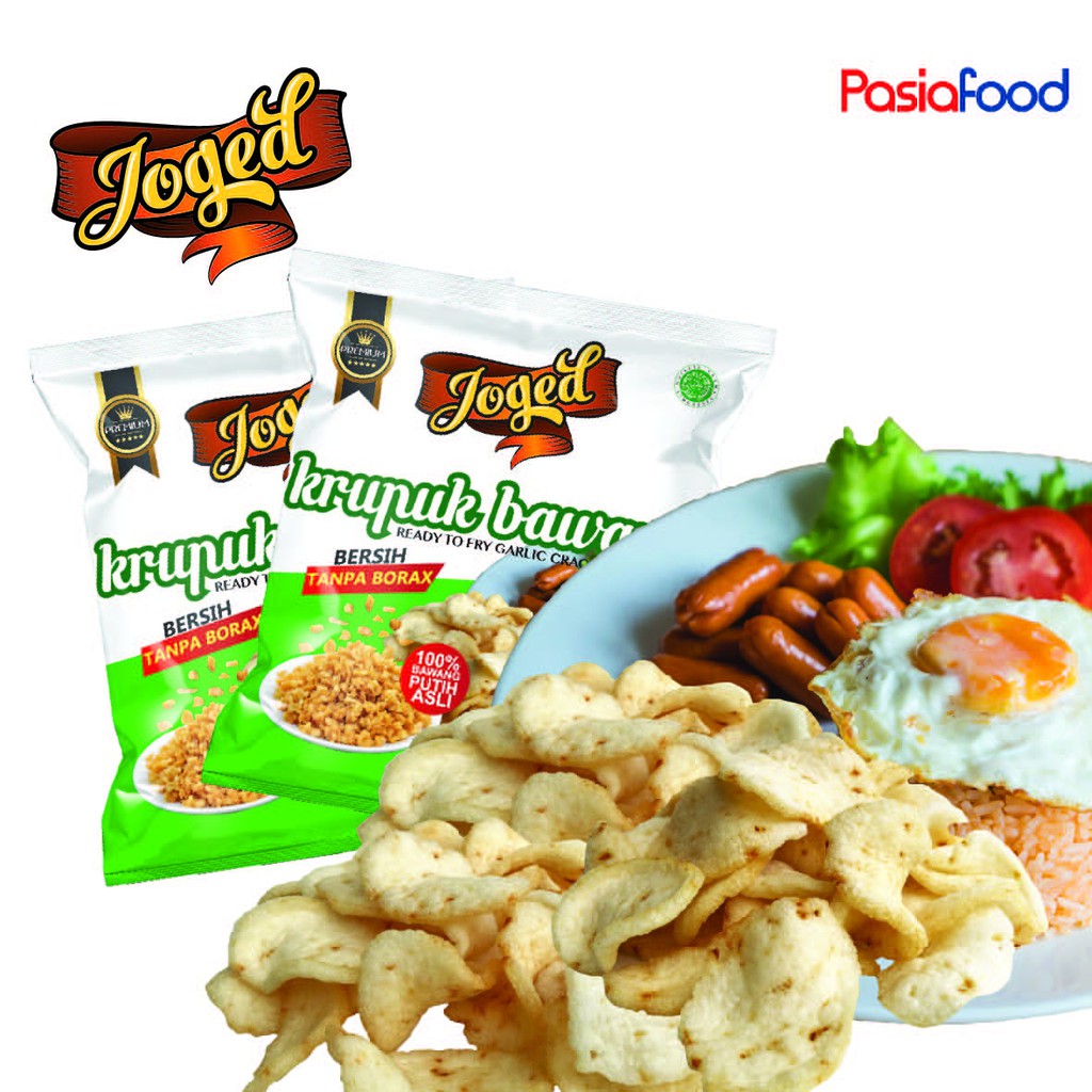 Pasiafood Krupuk Joged Kerupuk Bawang Asli Ukuran 50 Gram (40 Pack)