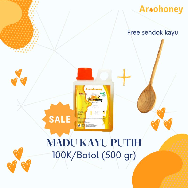 

MADU KAYU PUTIH - AROOHONEY - 100% MURNI KEMASAN JERRYCAN 500 gram