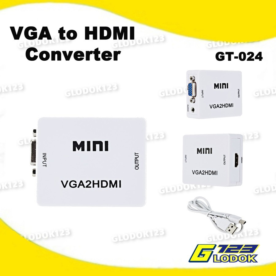 Converter VGA to HDMI Full HD 1080P - Mini VGA2HDMI GT024