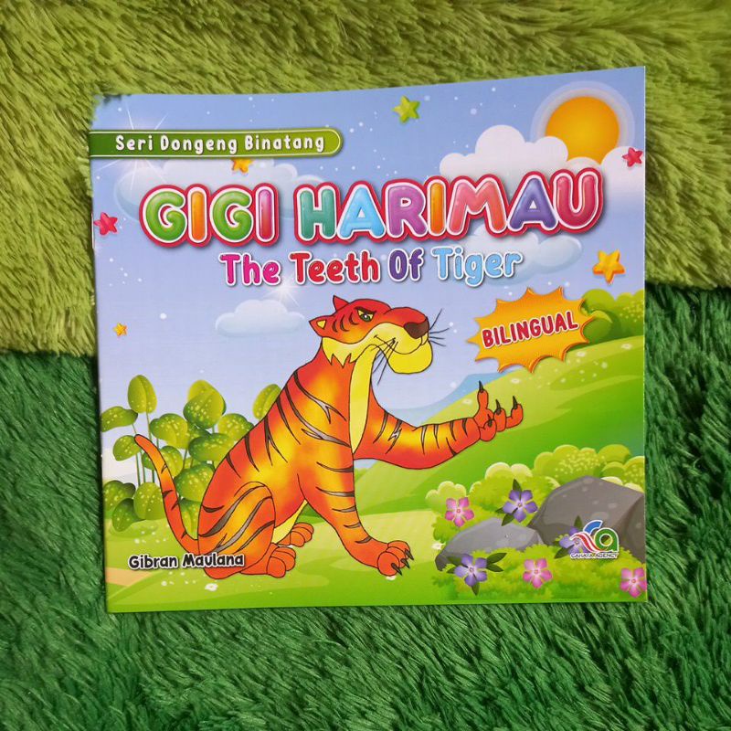 ORIGINAL BUKU CERITA ANAK SERI DONGENG BINATANG GIGI HARIMAU BILINGUAL FULL COLOUR