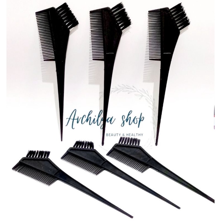 Sisir Cat Semir Rambut Hitam 2 Sisi