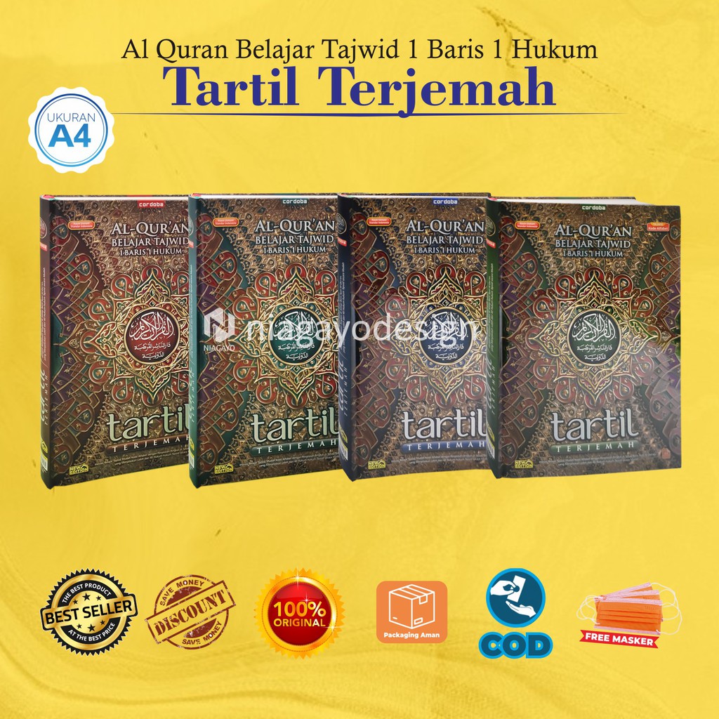 Al quran Besar Ukuran A4 Al Quranulkarim Alquran Tajwid Mudah Tartil Quran Tartil Cordoba