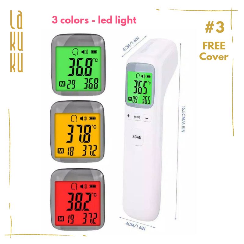 [FREE BUBBLE] Thermogun Thermometer Infrared - Termometer pengukur suhu badan dan objek tanpa sentuh