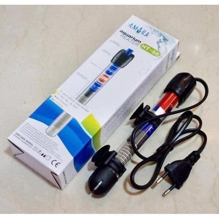heater aquarium amara 50 watt pengatur suhu