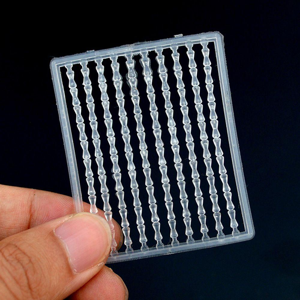 Chookyy 200 /400 /600 /800Pcs/Set Kait Berhenti Manik-Manik Panas Olahraga Luar Ruangan Bening/Hijau/Hitam Rambut Memancing Chod