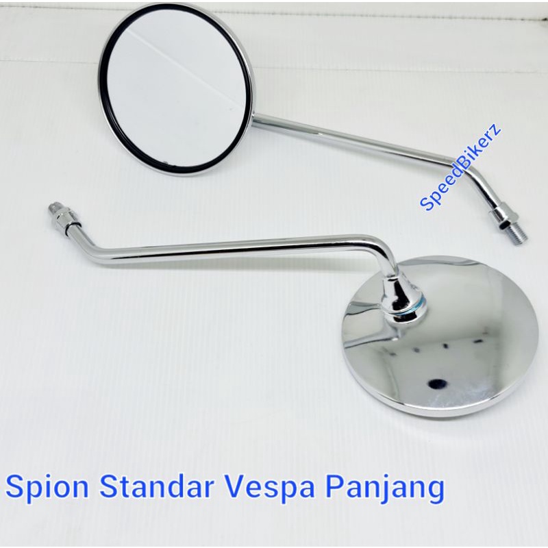 Spion Standar FAZZIO / Spion Vespa Panjang Crome / Spion Bulat Panjang Crome  / Spion Clasik Clasic klasik Honda