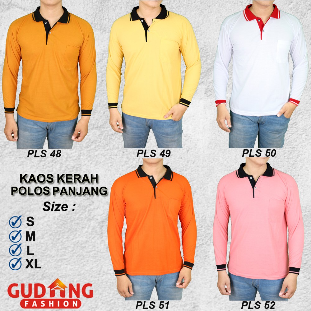 Polo Shirt Tangan Panjang Pria - PLS (COMB)