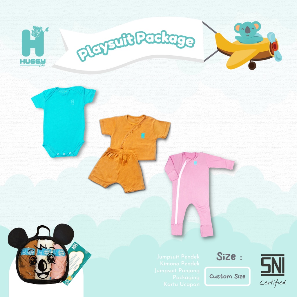 MERICA_ Huggy boo - Huggy Boo Paket Playsuit + Free Bag