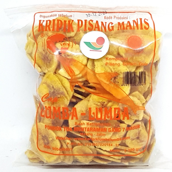 

TERLARIS LUMBA LUMBA KERIPIK PISANG MANIS 300gr | KRIPIK ASLI MURAH ORI LUMBA2