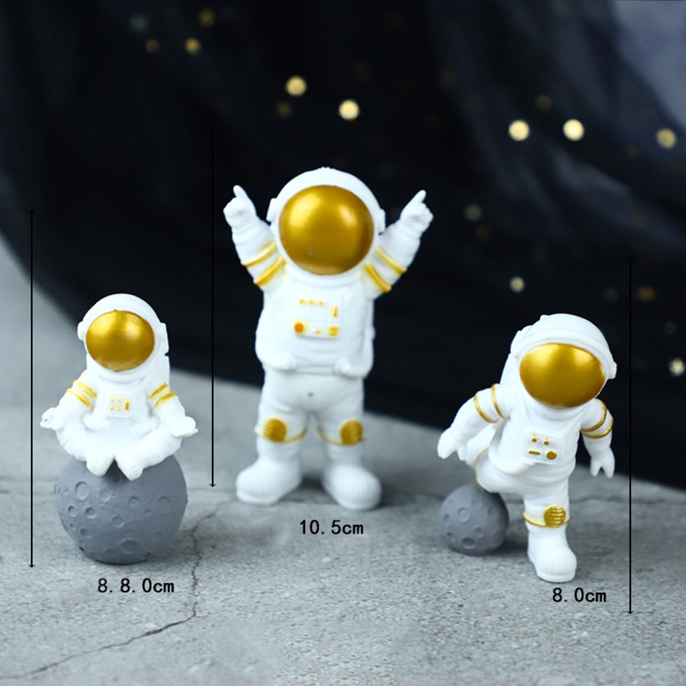 1 Pc Ornamen Balon Bentuk Astronot Untuk Dekorasi Kue Ulang Tahun