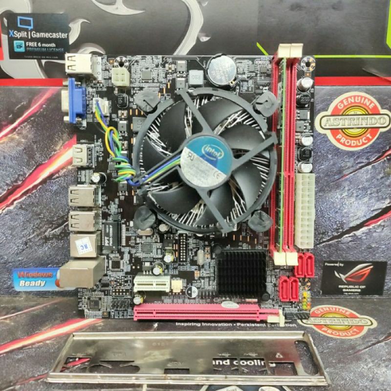 PAKET Motherboard H61 Processor Intel Core i3-2100 Memory RAM 4Gb DDr3