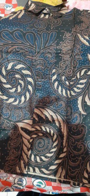 Couple Gamis Batik Putri Malu Kombinasi, Sarimbit Batik