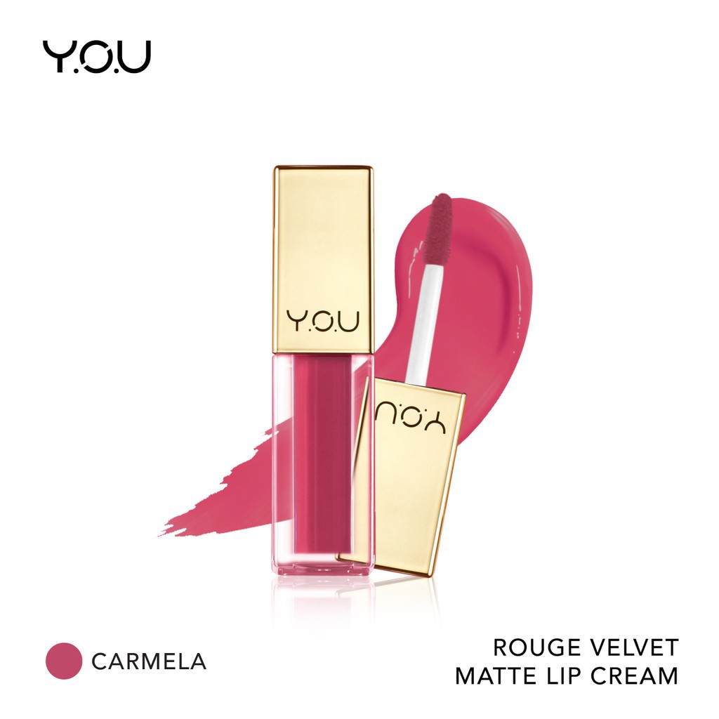 YOU - Rouge Velvet Matte Lip Cream - The Gold One / Lipcream Lipstick Lipstik-15 Carmela