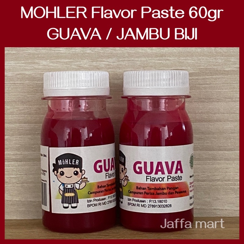

⭐️Jaffa mart⭐️ MOHLER Pasta Perisa Pewarna 60gr & 100gr - GUAVA / JAMBU BIJI