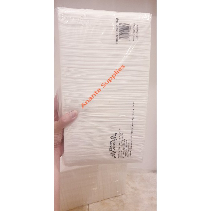 1kg High Quality Tissue Facial 2ply (1000g) Kiloan | Tisu Wajah Halus-2