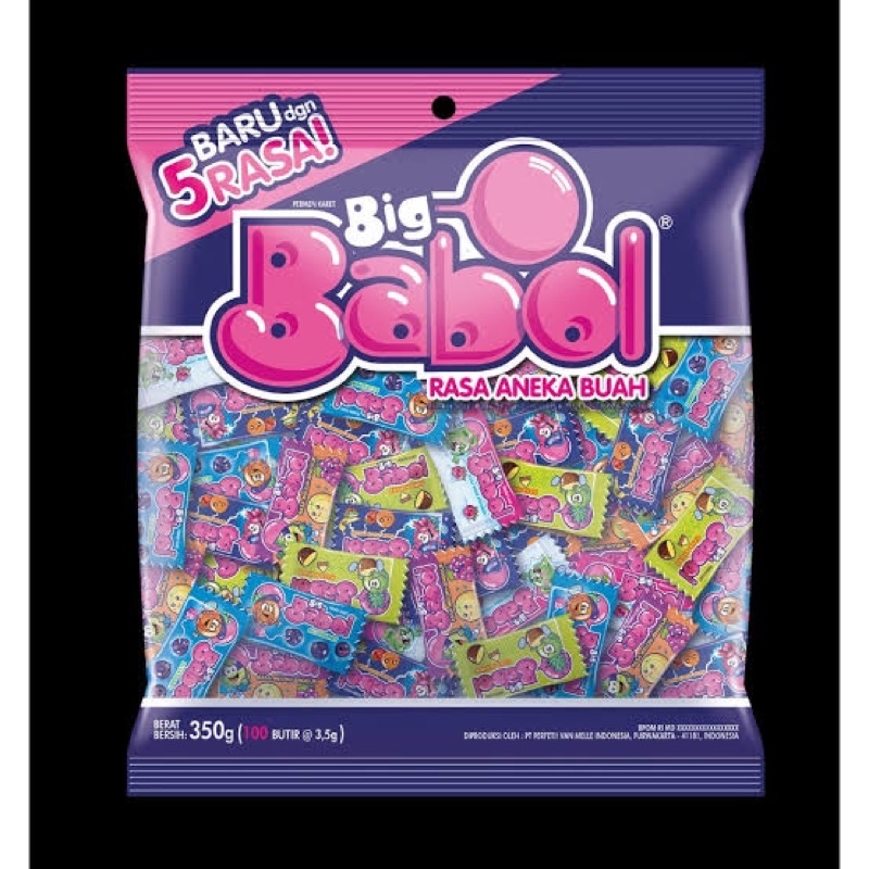 

BIG BABOL JUMBO PERMEN KARET 1pak isi 100 permen