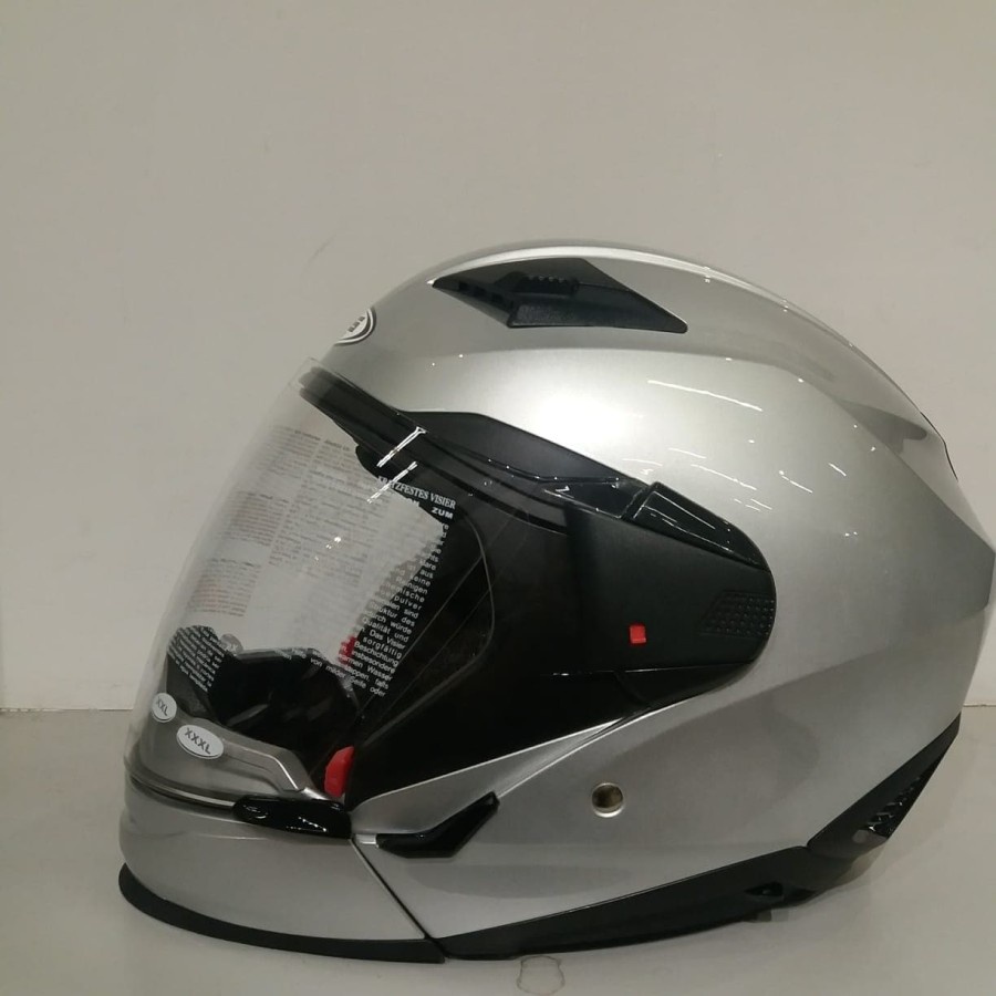 ZEUS 611C SILVER  | HELM ZEUS MODULAR | HELM HALF FULL FACE
