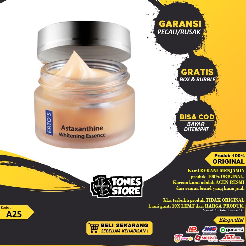 Ertos Erto's Cream Krim Astaxanthine Astaxanthin Whitening Essence Ori