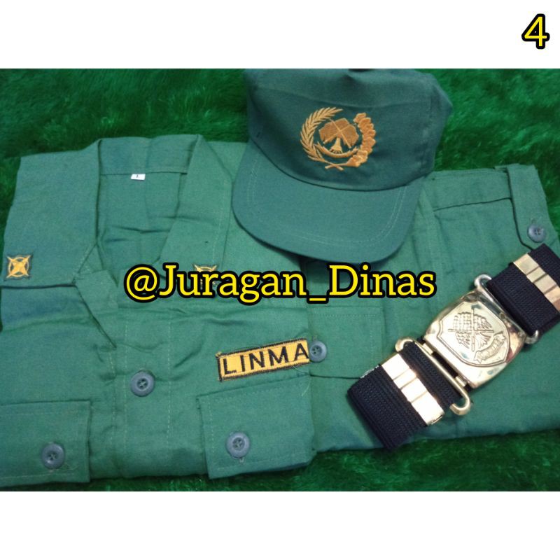 BAJU HANSIP LINMAS SERAGAM SETELAN LENGKAP FULLSET PAKET 4
