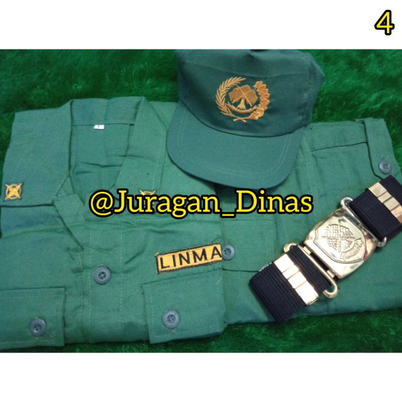 BAJU HANSIP LINMAS SERAGAM SETELAN LENGKAP FULLSET PAKET 4