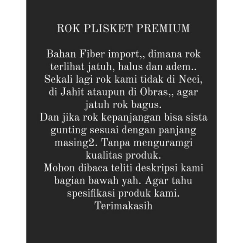 Rok plisket premium // rok plisket panjang wanita