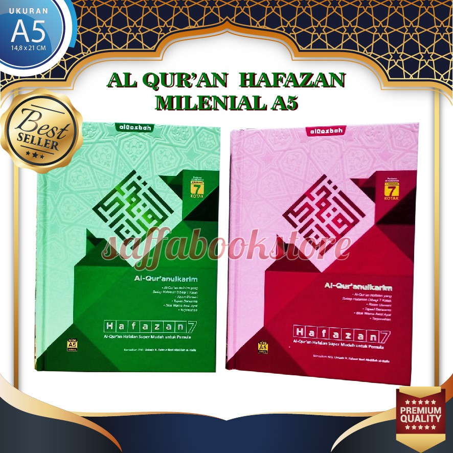[COD] AL-QURAN HAFAZAN PERKATA MILENIAL A5/GRATIS TUDING BACA / Alquran Hafazan 7 Perkata A5