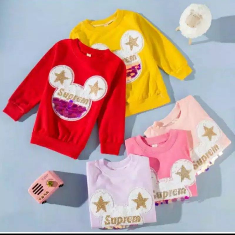 Sweater Usap Anak Perempuan Import Usia 5 Tahun - 12 Tahun / Sweater Anak Perempuan 100%Import