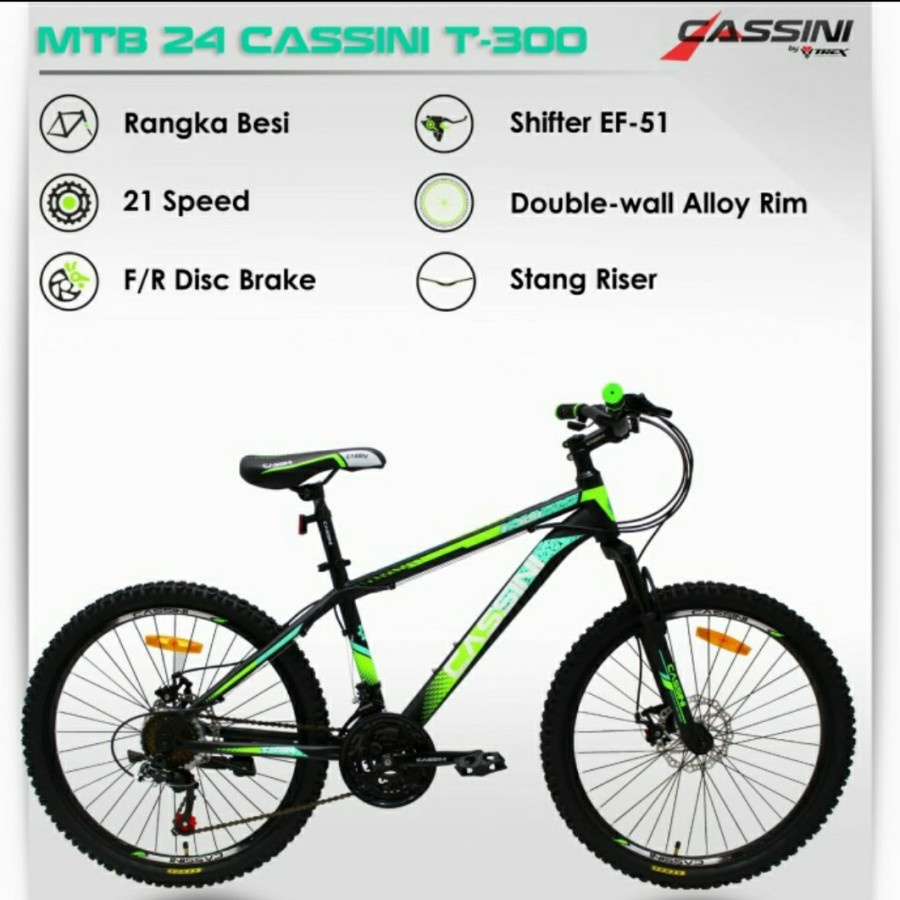 Sepeda MTB 24 inch Trex Cassini T 300