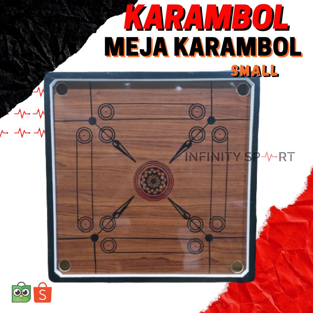 Meja Karambol Melamin Kecil (60 x 60 cm)