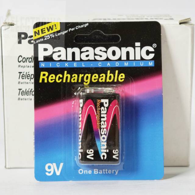 Baterai Panasonic 9v kotak charge