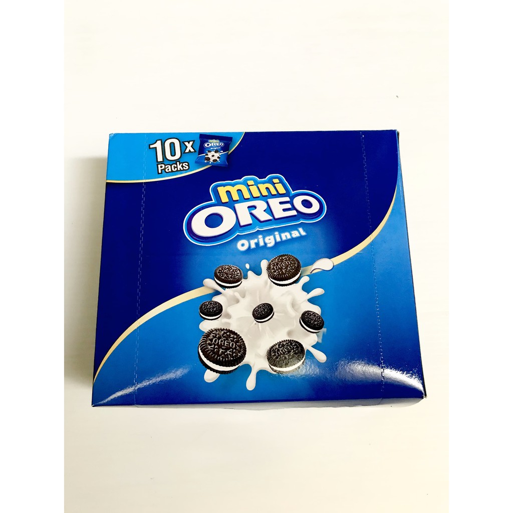 

PROMO MINI OREO ORIGINAL 1 PAK BOX 10 PACKS BAGS - BISKUIT KRIM VANILA TERMURAH