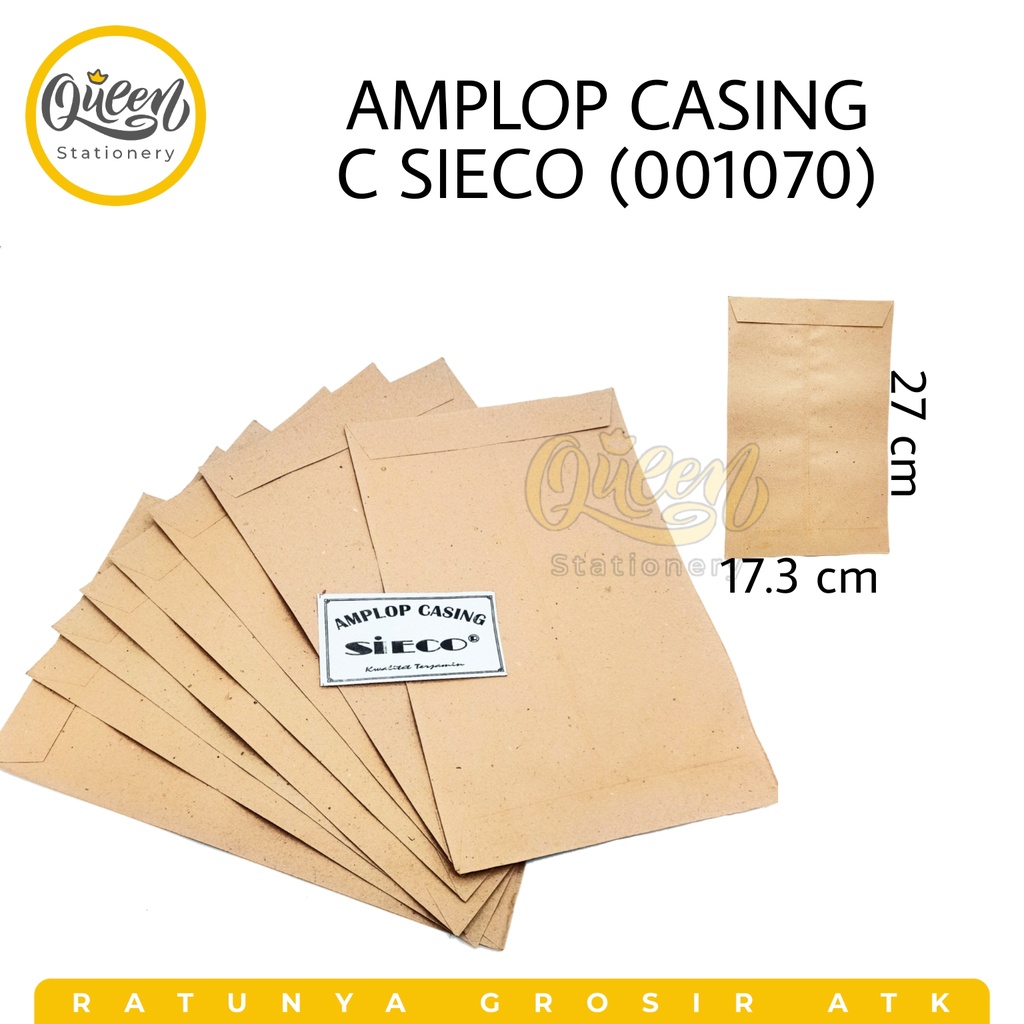 

AMPLOP CASING C SIECO (001070) / AMPLOP COKLAT / AMPLOP KERTAS COKLAT