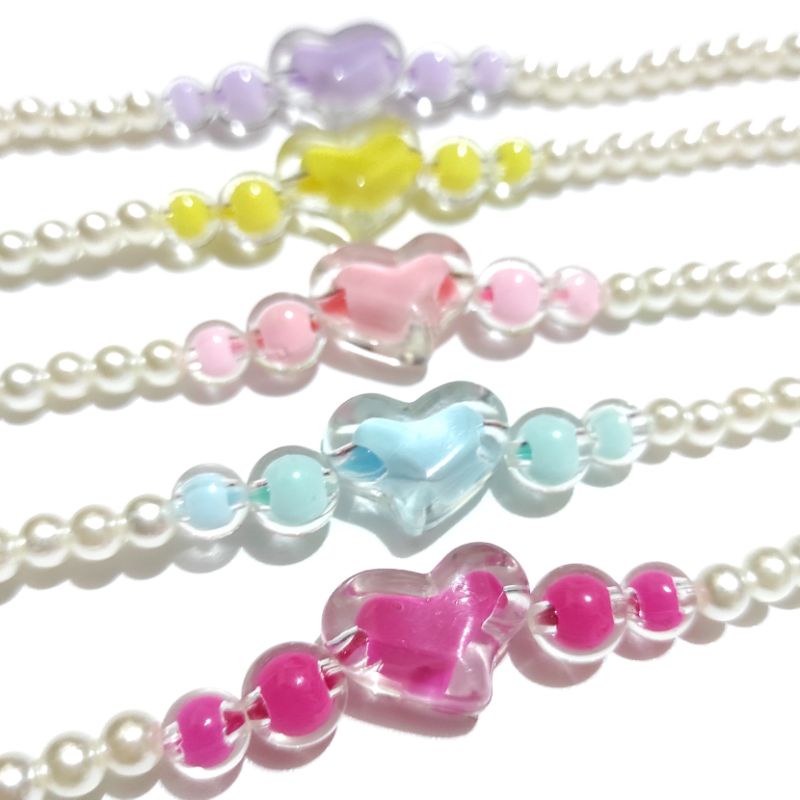 Konektor Masker Hijab Mask Connector Strap Extender Kelly Acrilic Jelly Love Candy