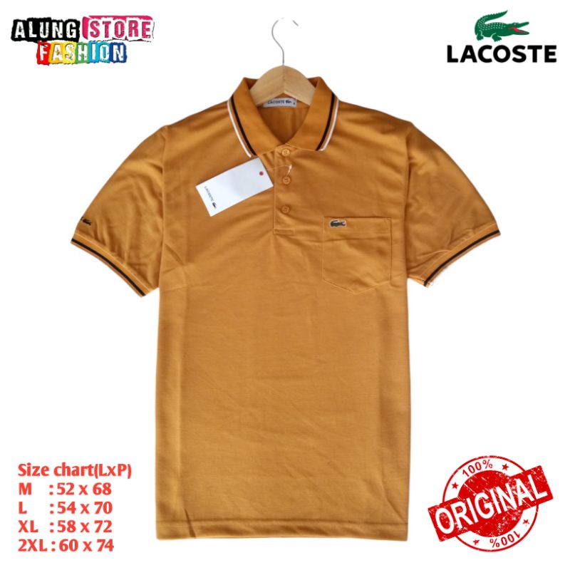 poloshirt lacoste pocket original branded kaos polo baju kerah pria ori asli new brand