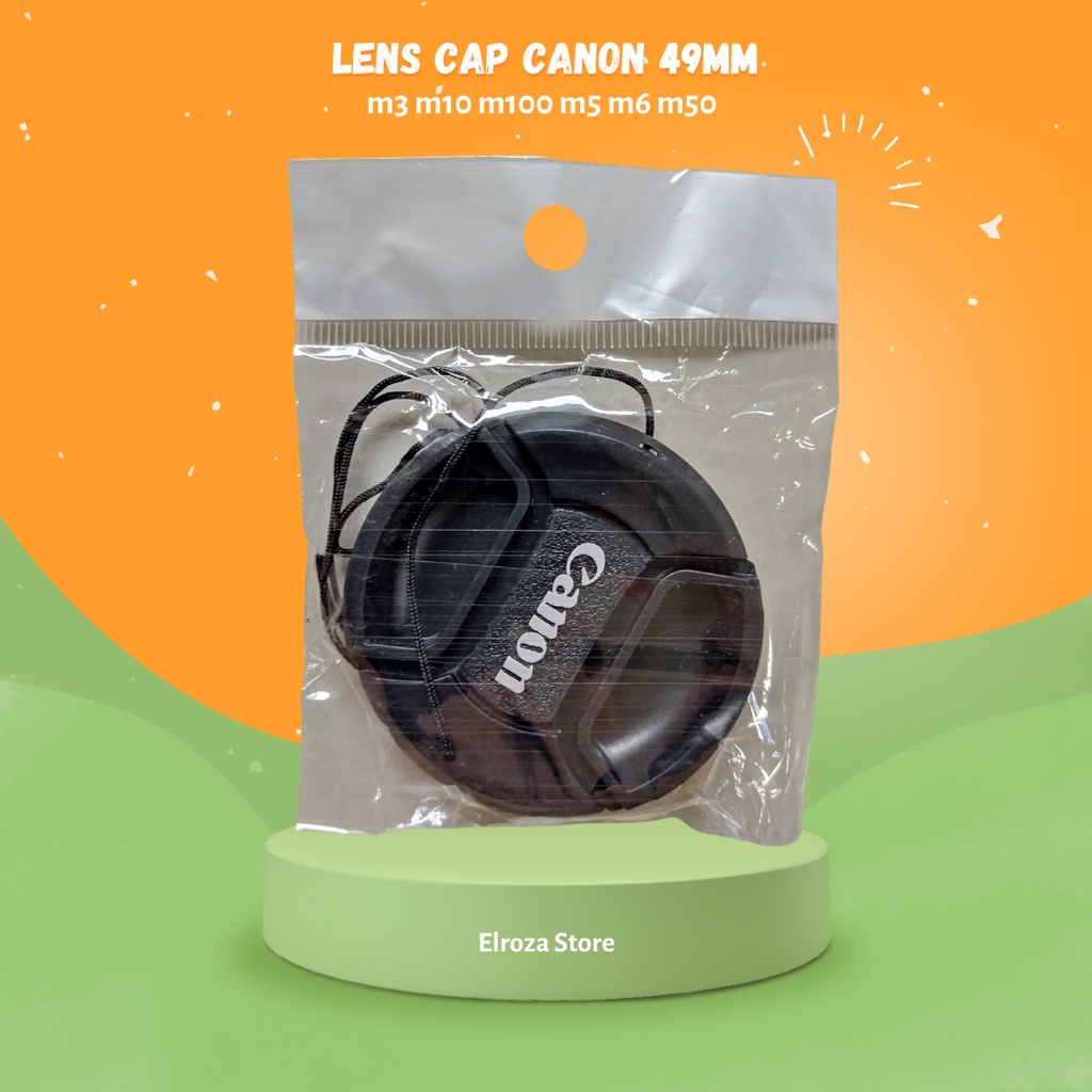 Lens Cap Canon 49mm m3 m10 m100 m5 m6 m50 15-45mm tutup lensa lenscap sony