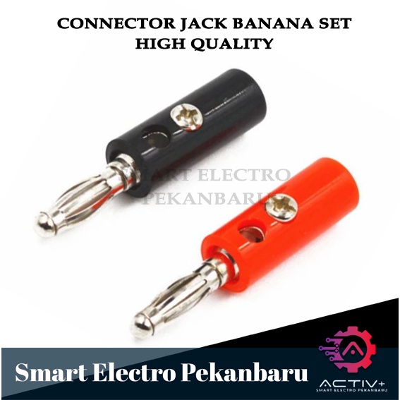 Jual HIGH QUALITY 1 PASANG Banana Plug Jack JEK Socket Terminal 4mm