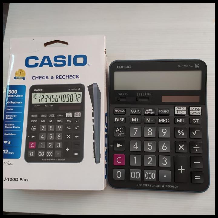 

Calkulator Casio Dj - 120D Plus Check & Recheck 12 Digits (15 X20 Cm)