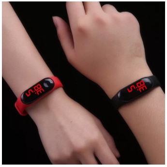 PA JAM TANGAN SPORT COUPLE LED DIGITAL WANITA PRIA / LED STRAP RUBBER // JF036