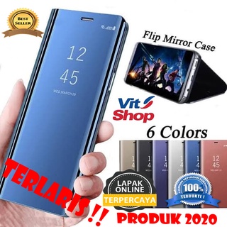 Jual OPPO R   ENO 2F / RENO 2 FLIP COVER MIRROR STANDING CASE TERBARU