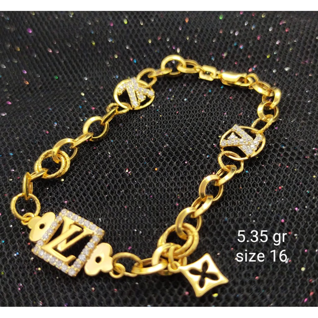 Gelang Emas 17 K - 5.35 Kadar 750 - 2225