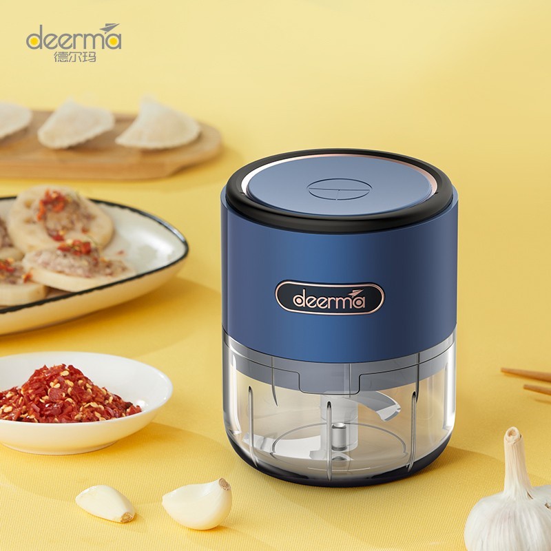 Deerma JS100 Garlic Chopper Mini Penggiling Daging Sayuran Elektronik