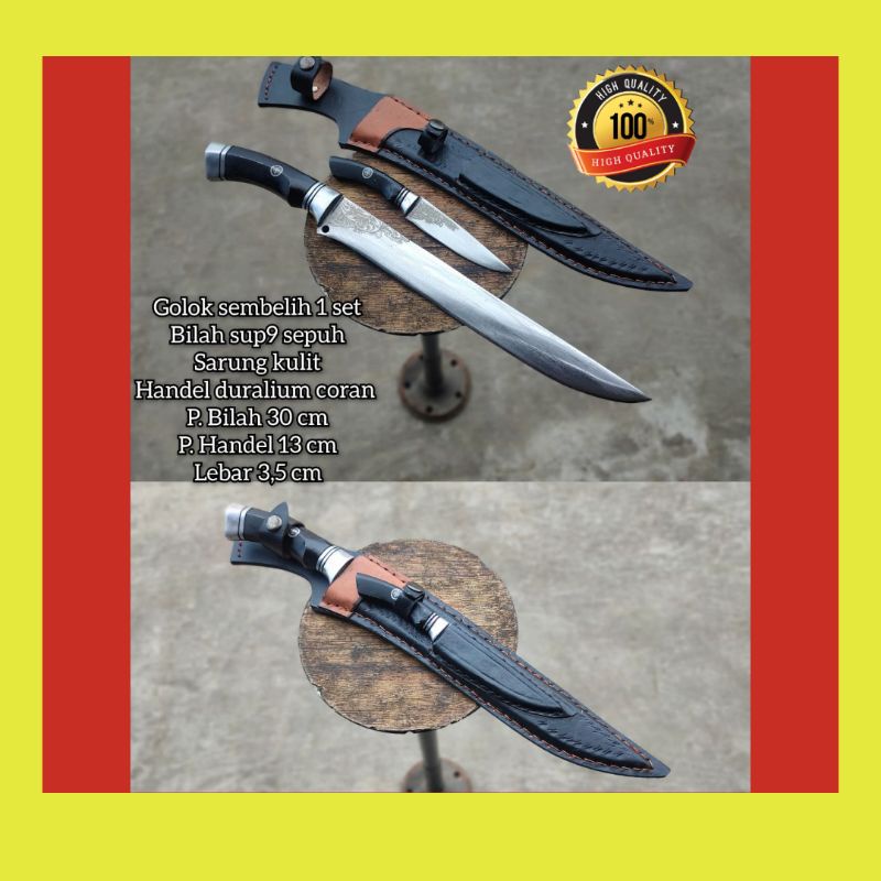 PISAU SEMBELIH 1 SET SUPER TAJAM SIAP PAKAI KUALITAS PREMIUM