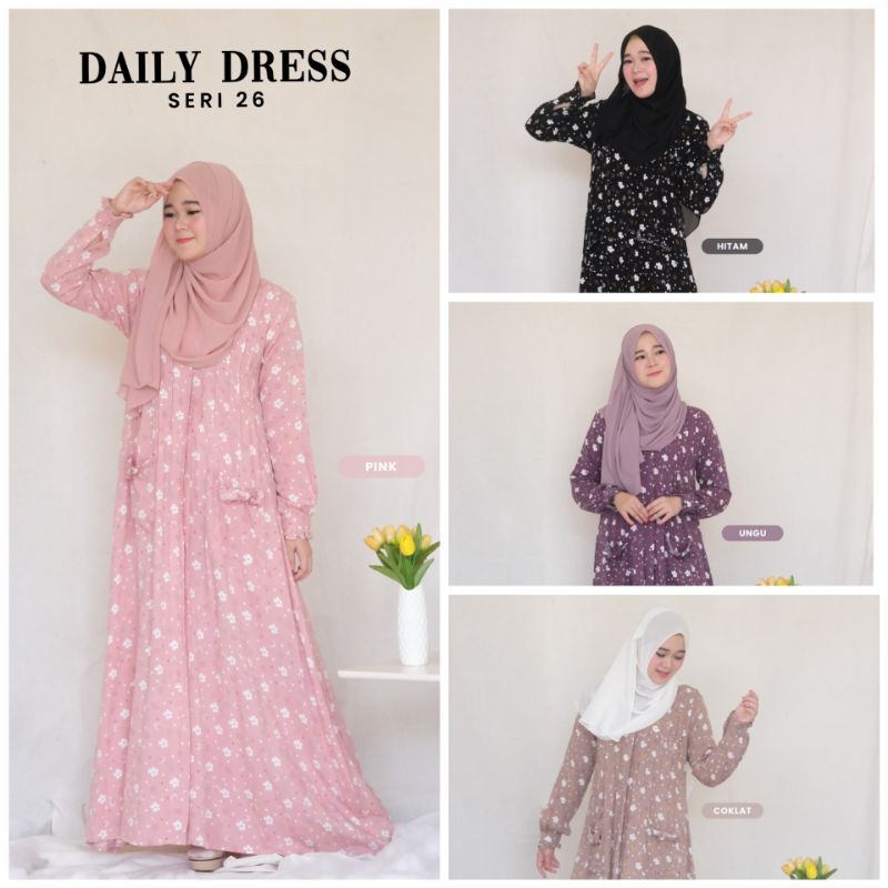 DAILY DRESS seri 26 BY ADZKIA HIJAB DAILY
