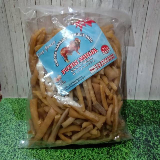 

KERUPUK KULIT SAPI ASLI 500 GR (MENTH) STOK READY