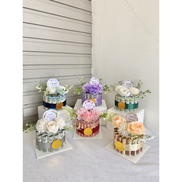 Pecahan 50-100rb | Money Tart / Money Cake / Cake Uang / Birthday Cake / Graduation Gift / Wisuda